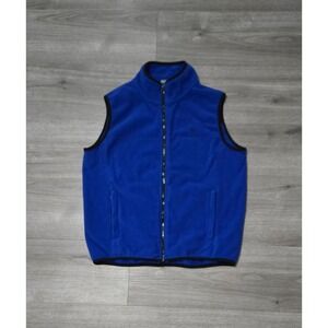 Vintage Polo Ralph Lauren Fleece Vest‎ Youth Large Blue Sleeveless Full Zip